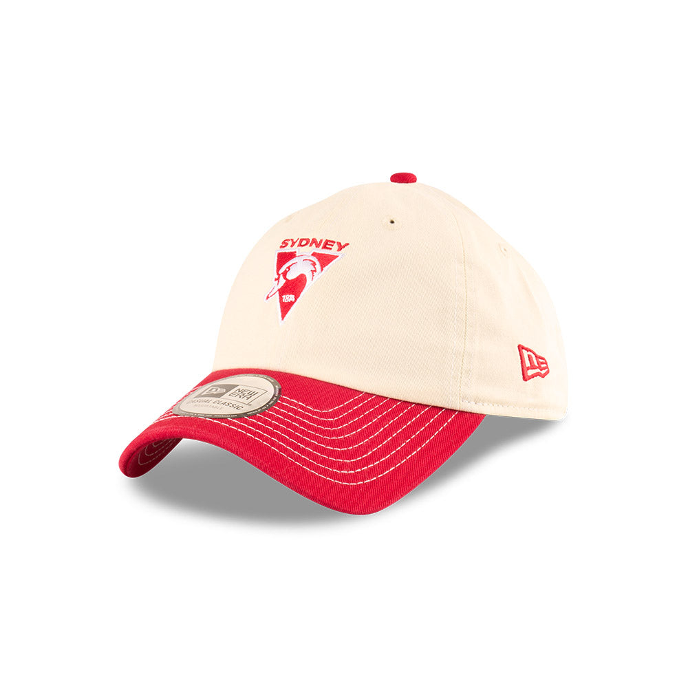 Sydney Swans Hat - 2025 AFL 2Tone Chrome Contrast Casual Classic Strapback Cap - New Era